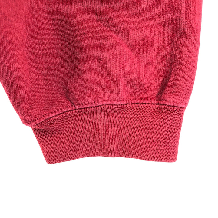 Vintage 90'S Ralph Lauren Chaps full-zip sweatshirt hoodie, size XXL, men's cotton red type Vintage Second Hand