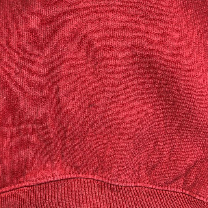 Vintage 90'S Ralph Lauren Chaps full-zip sweatshirt hoodie, size XXL, men's cotton red type Vintage Second Hand