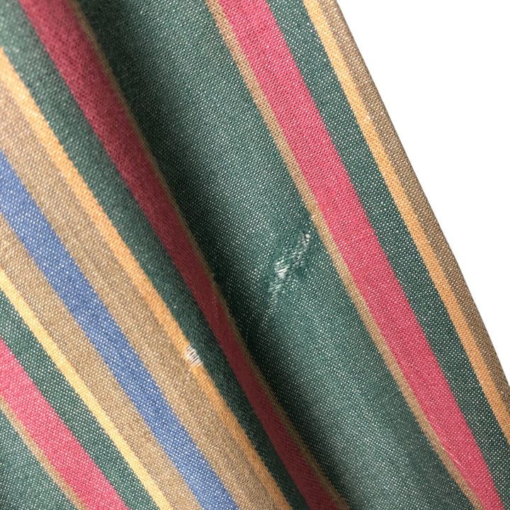 90'S Vintage St. John's Bay Long Sleeve Button-Down Striped Shirt, Men's XL cotton multicolor Vintage Second Hand