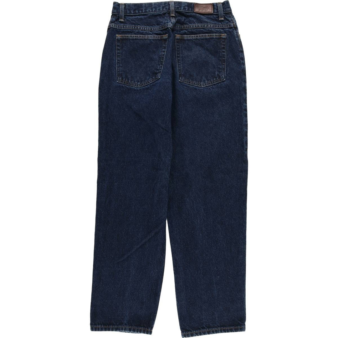 LLBean Straight Denim Pants, Women's Size L (W30) cotton blue type Vintage Second Hand