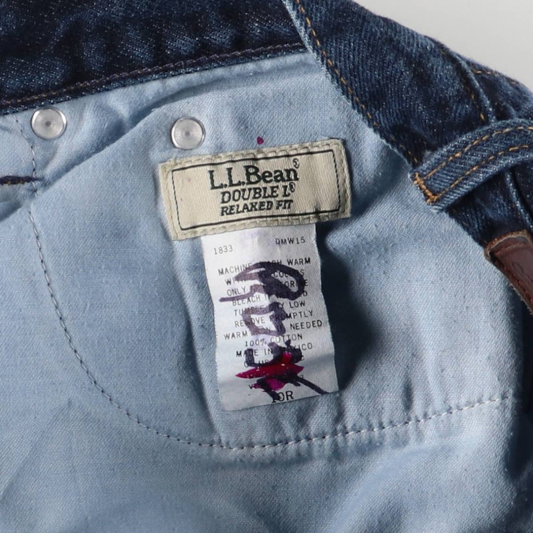 LLBean Straight Denim Pants, Women's Size L (W30) cotton blue type Vintage Second Hand