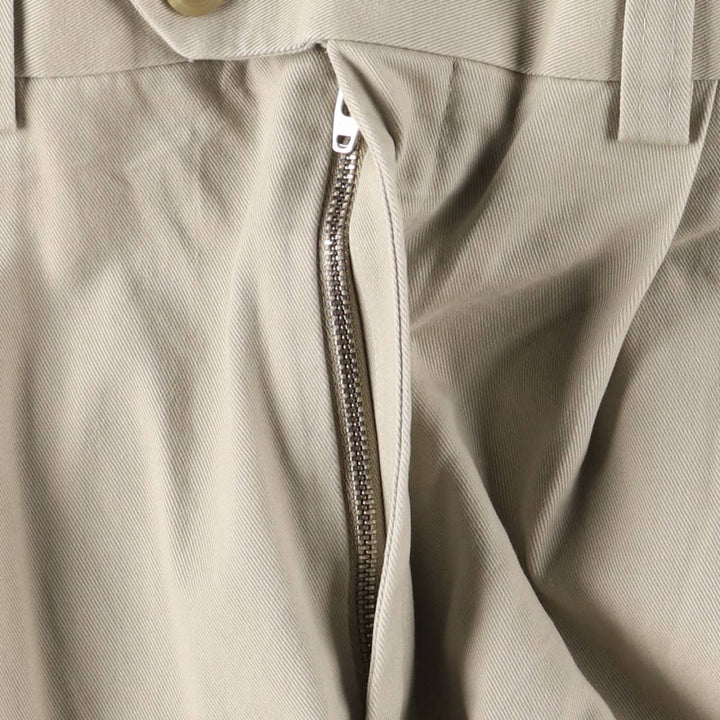 Ralph Lauren LAUREN Two-pleat Chino Pants, Women's XL (W33) cotton Beige type Vintage Second Hand