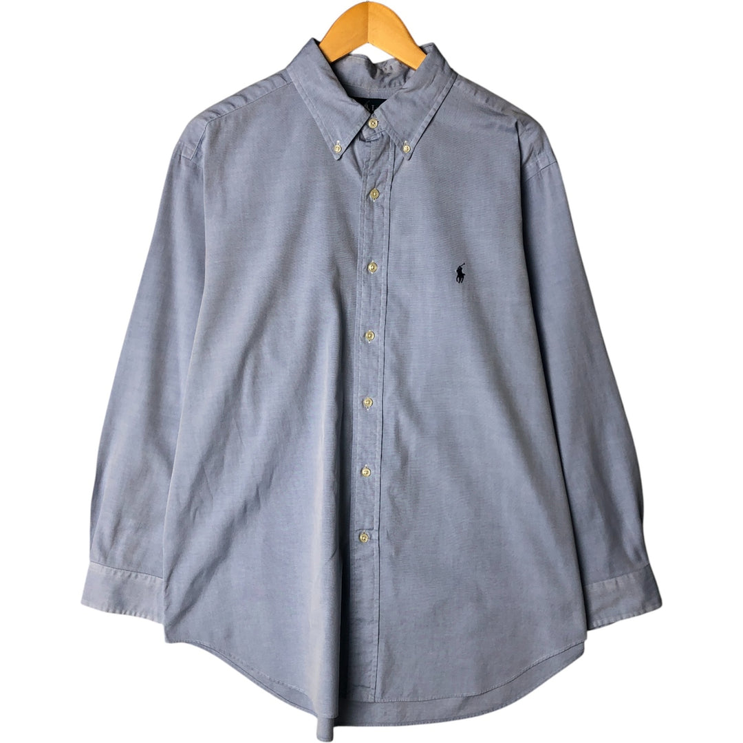 Ralph Lauren Classic Fit Long Sleeve Button Down Shirt Men's XL cotton Blue type light blue Vintage Second Hand