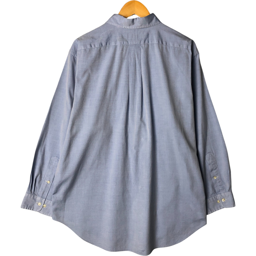 Ralph Lauren Classic Fit Long Sleeve Button Down Shirt Men's XL cotton Blue type light blue Vintage Second Hand