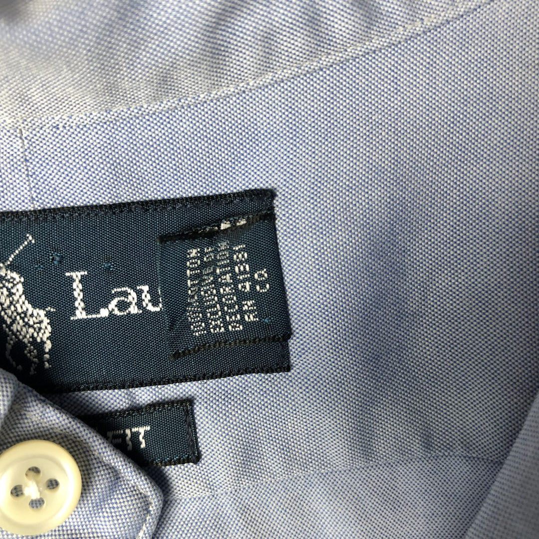 Ralph Lauren Classic Fit Long Sleeve Button Down Shirt Men's XL cotton Blue type light blue Vintage Second Hand