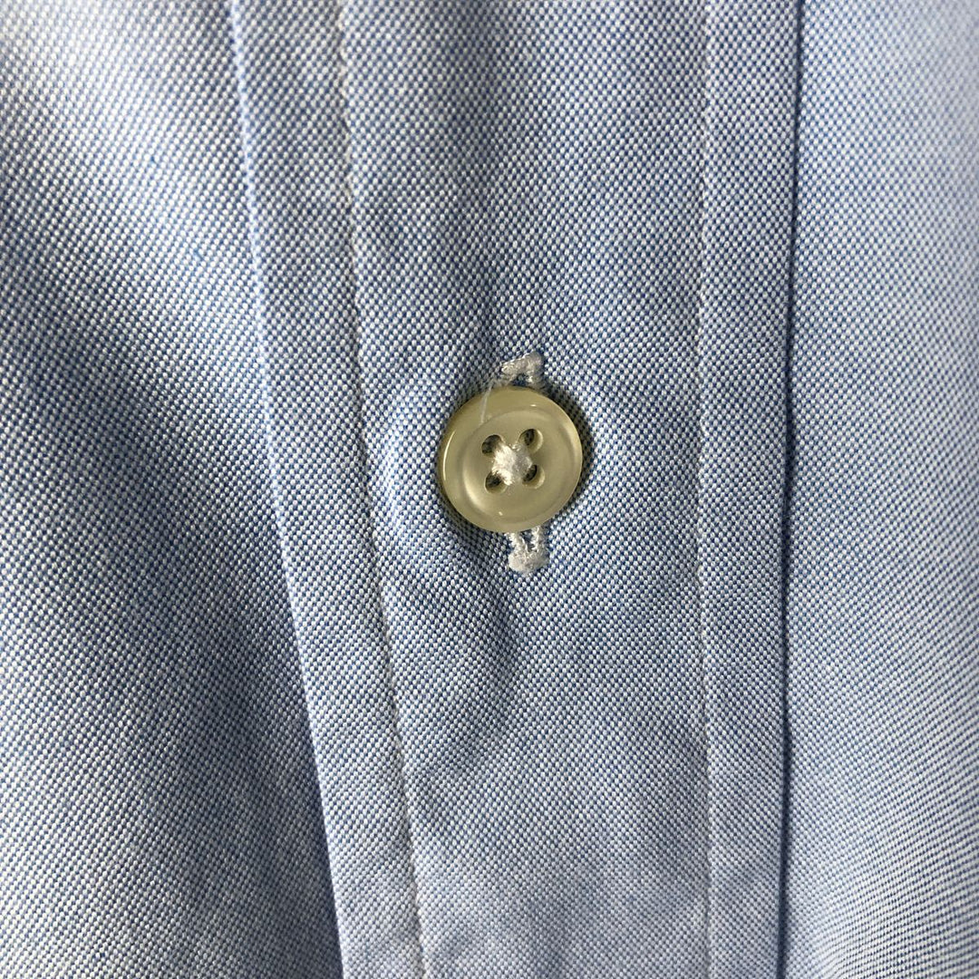 Ralph Lauren POLO by Ralph Lauren REGENT Wide collar long sleeve cotton shirt Men's L size cotton Blue type light blue Vintage Second Hand