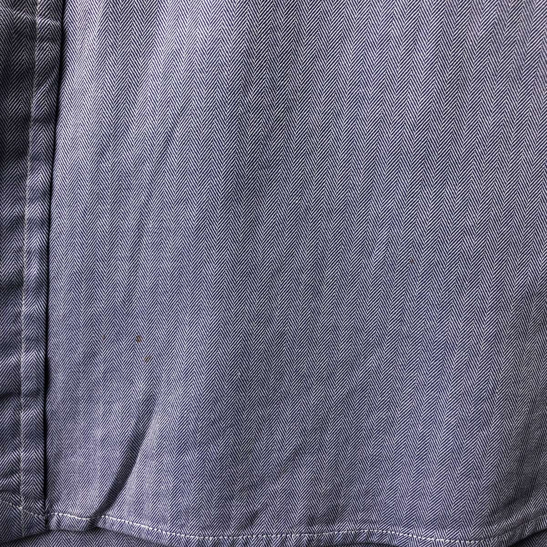 Ralph Lauren YARMOUTH Herringbone Long Sleeve Button Down Shirt Men's XL cotton blue type Vintage Second Hand