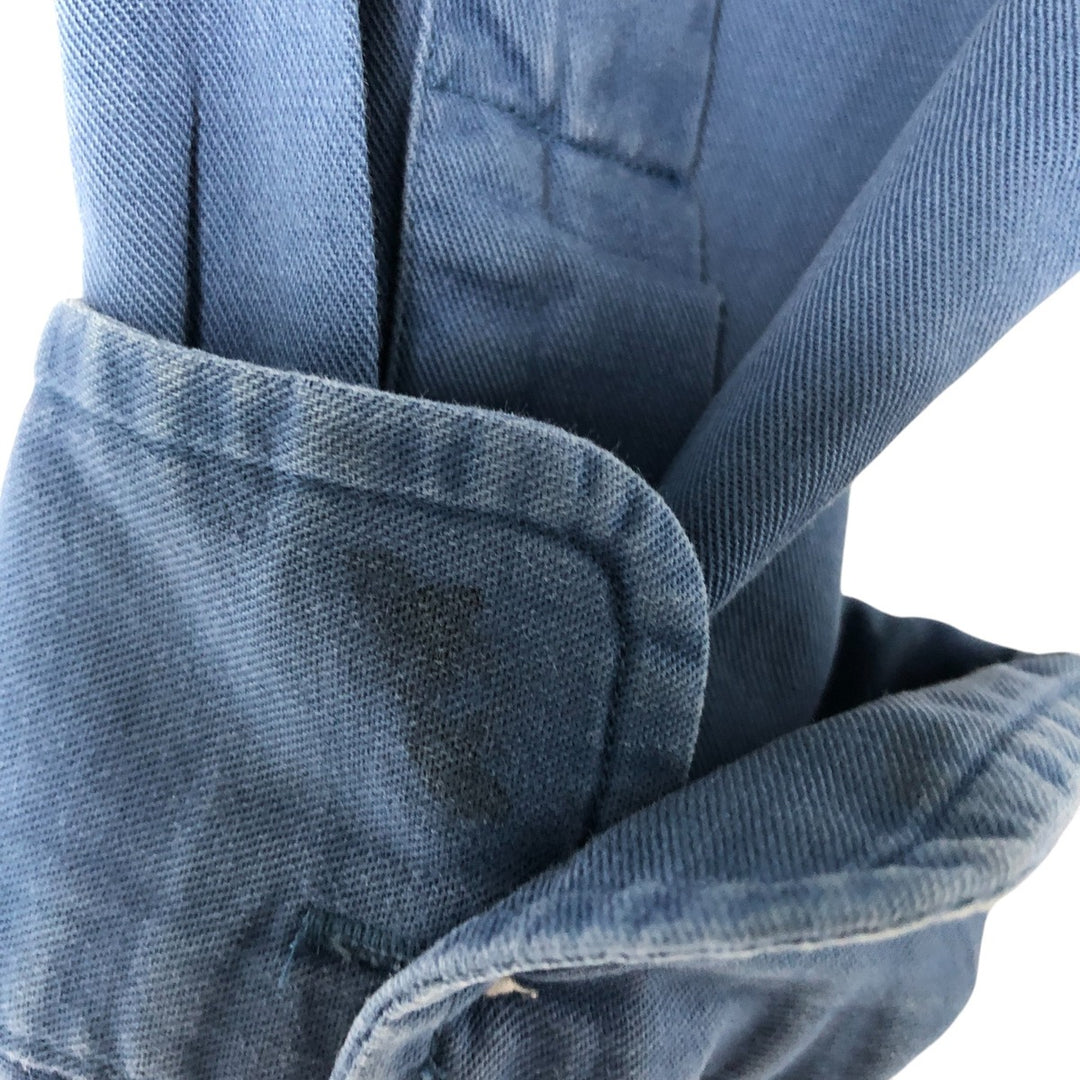 Ralph Lauren long sleeve button down shirt, men's size M cotton blue type Vintage Second Hand