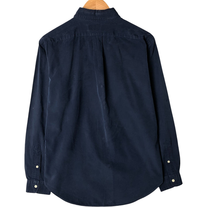 Ralph Lauren Classic Fit long sleeve button down shirt, men's size M cotton Navy blue Vintage Second Hand