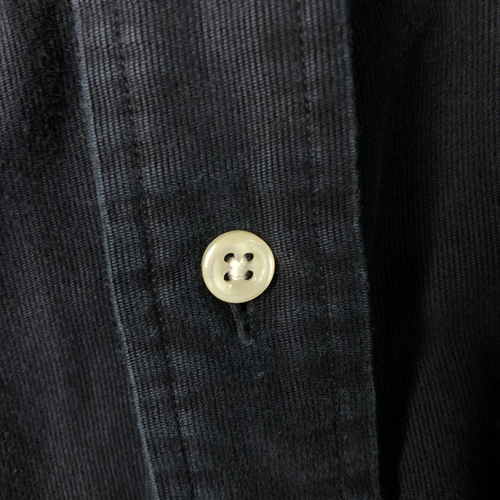Ralph Lauren BLAKE long sleeve button down shirt, men's size L cotton black type Vintage Second Hand