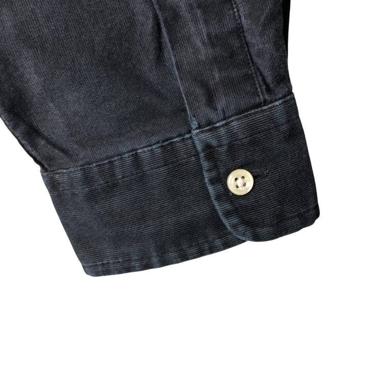 Ralph Lauren BLAKE long sleeve button down shirt, men's size L cotton black type Vintage Second Hand