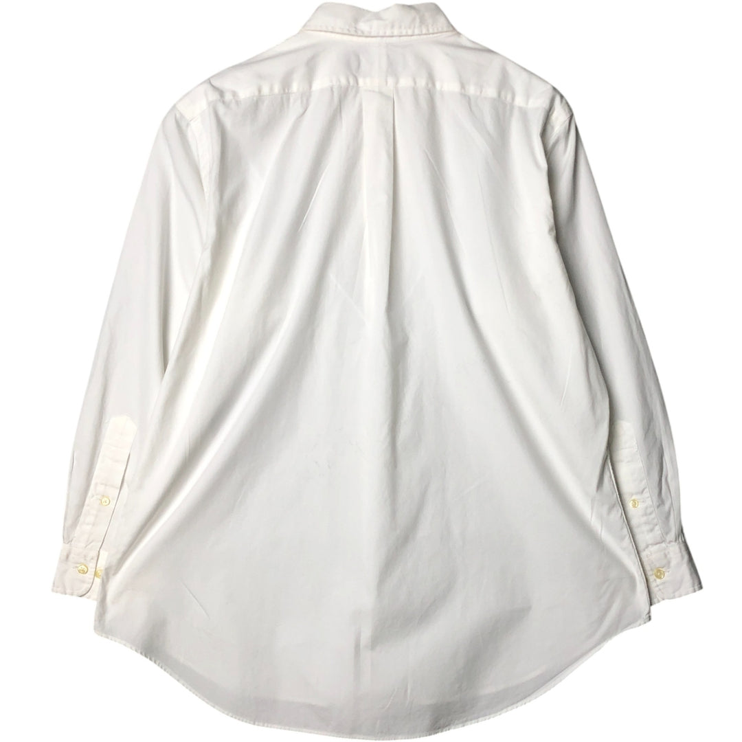 Ralph Lauren Classic Fit Long Sleeve Button Down Shirt, Men's Size L cotton white type Vintage Second Hand