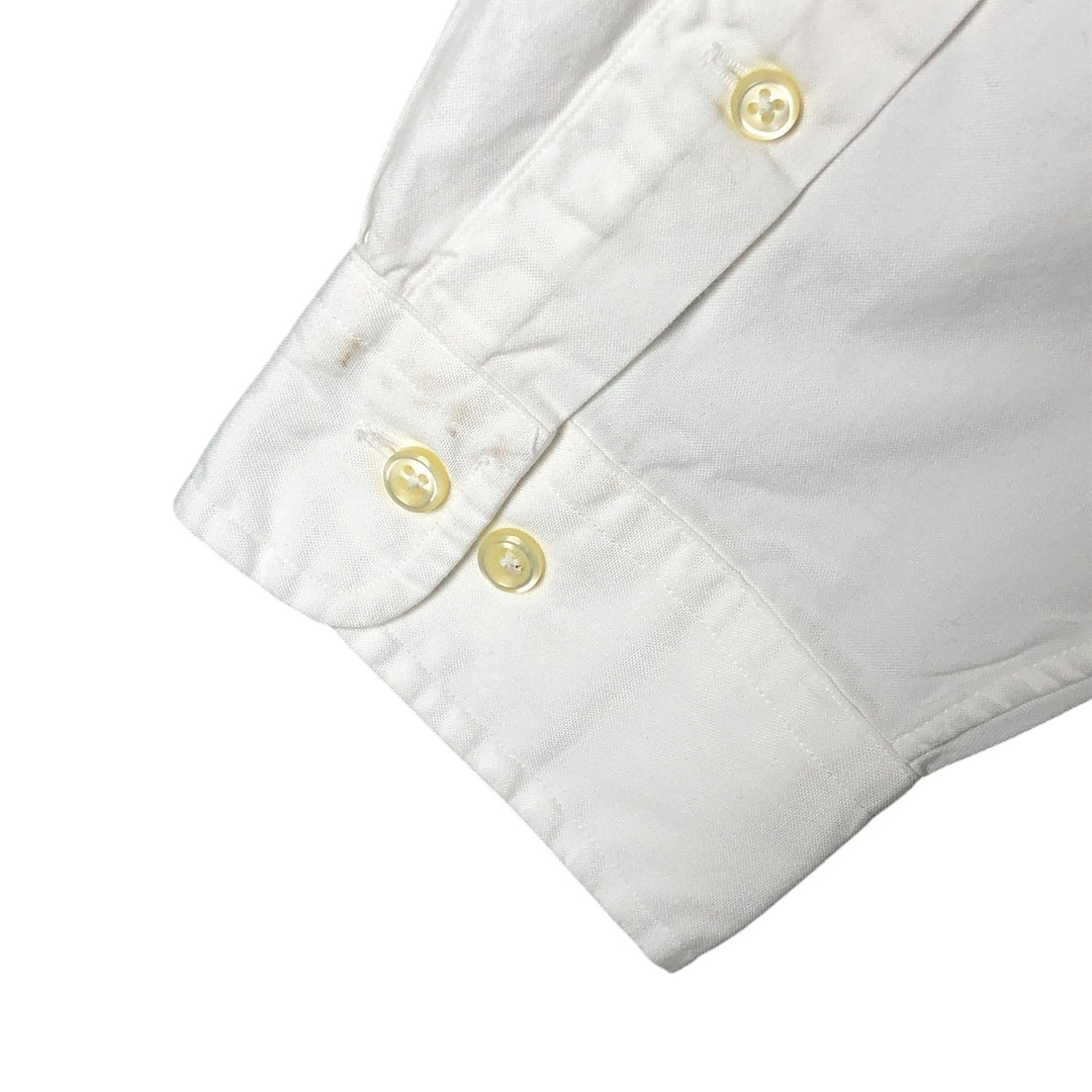 Ralph Lauren Classic Fit Long Sleeve Button Down Shirt, Men's Size L cotton white type Vintage Second Hand