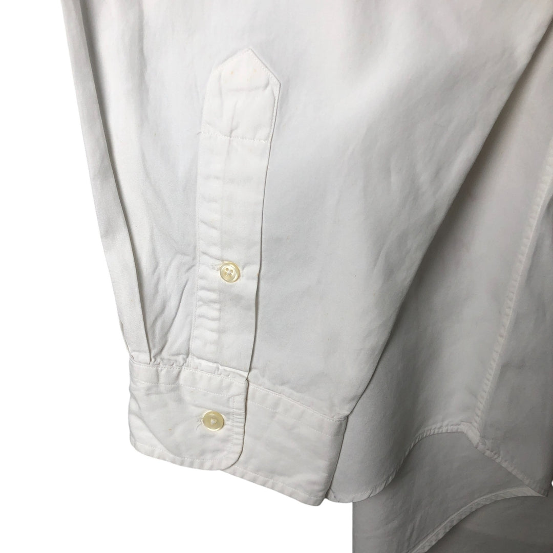 Ralph Lauren POLO by Ralph Lauren long sleeve cotton shirt, men's XL size cotton white type Vintage Second Hand
