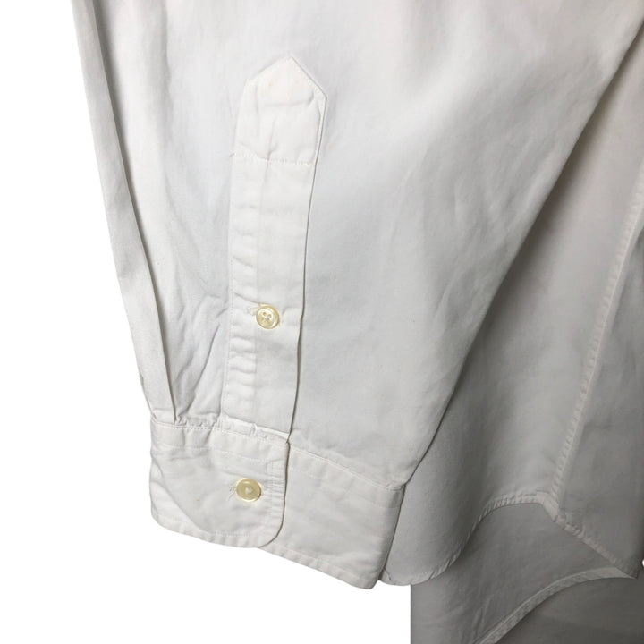 Ralph Lauren POLO by Ralph Lauren long sleeve cotton shirt, men's XL size cotton white type Vintage Second Hand