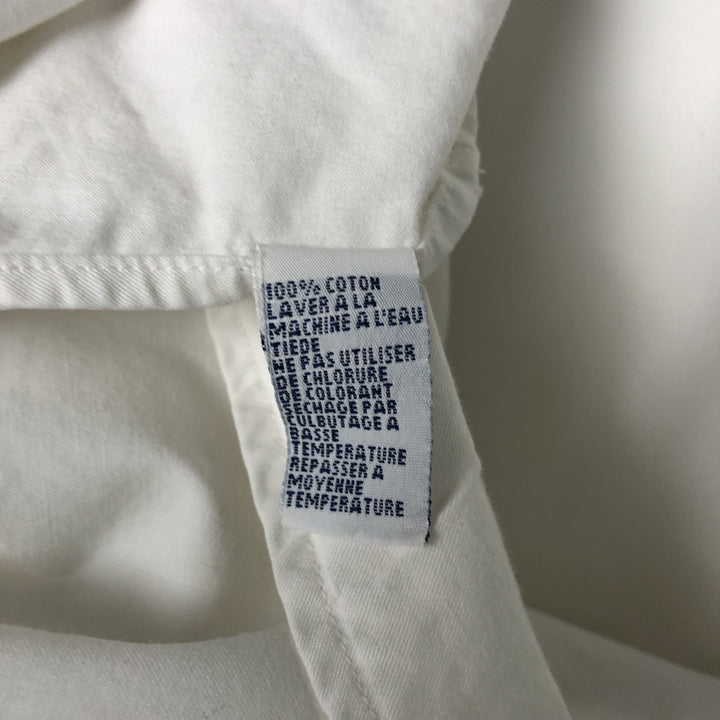 Ralph Lauren POLO by Ralph Lauren long-sleeved button-down shirt, made in Canada, men's size L cotton white type Vintage Second Hand