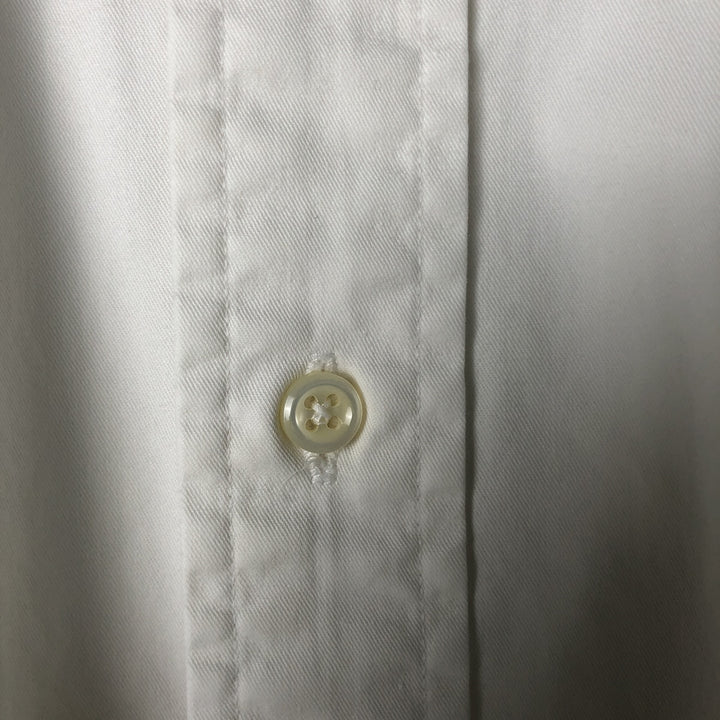 Ralph Lauren POLO by Ralph Lauren long-sleeved button-down shirt, made in Canada, men's size L cotton white type Vintage Second Hand