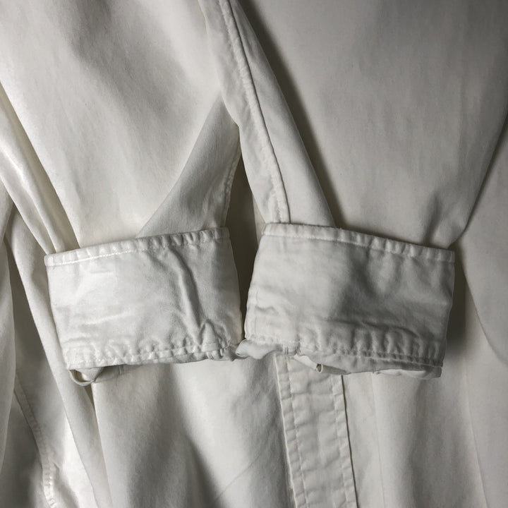 Ralph Lauren POLO by Ralph Lauren long-sleeved button-down shirt, made in Canada, men's size L cotton white type Vintage Second Hand