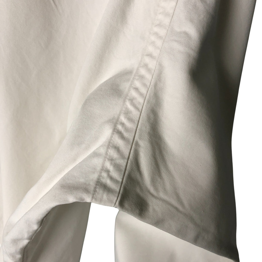Ralph Lauren POLO by Ralph Lauren long-sleeved button-down shirt, made in Canada, men's size L cotton white type Vintage Second Hand