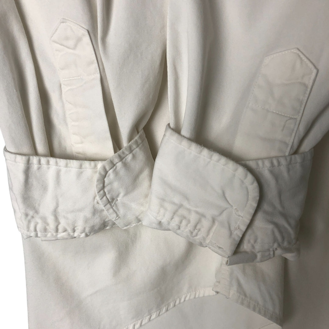 Ralph Lauren POLO by Ralph Lauren long-sleeved button-down shirt, made in Canada, men's size L cotton white type Vintage Second Hand