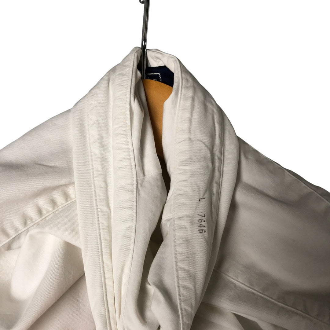 Ralph Lauren POLO by Ralph Lauren long-sleeved button-down shirt, made in Canada, men's size L cotton white type Vintage Second Hand
