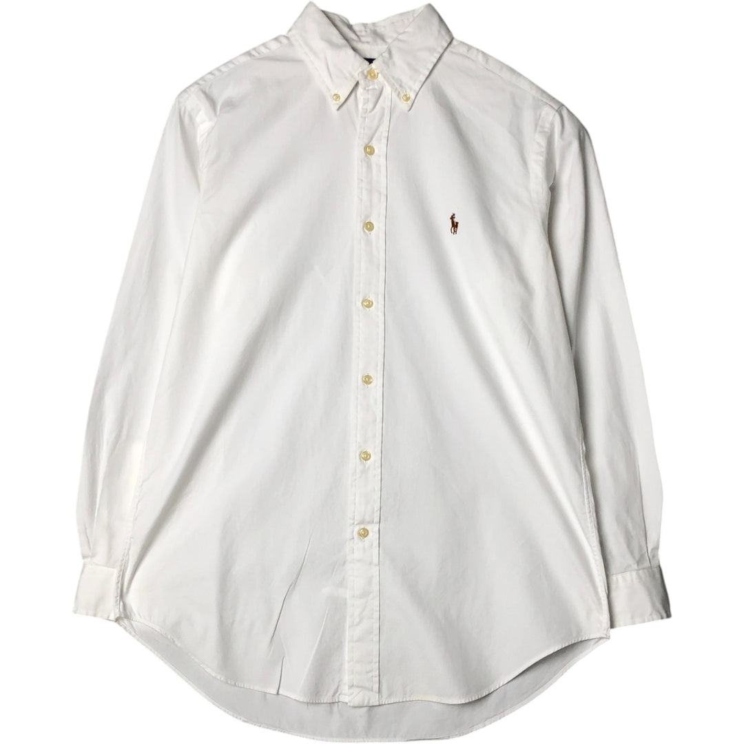 Ralph Lauren Classic Fit long sleeve button down shirt, men's size M cotton white type Vintage Second Hand