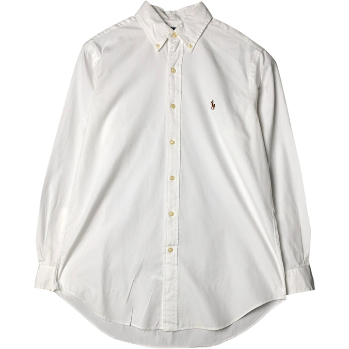 Ralph Lauren Classic Fit long sleeve button down shirt, men's size M cotton white type Vintage Second Hand