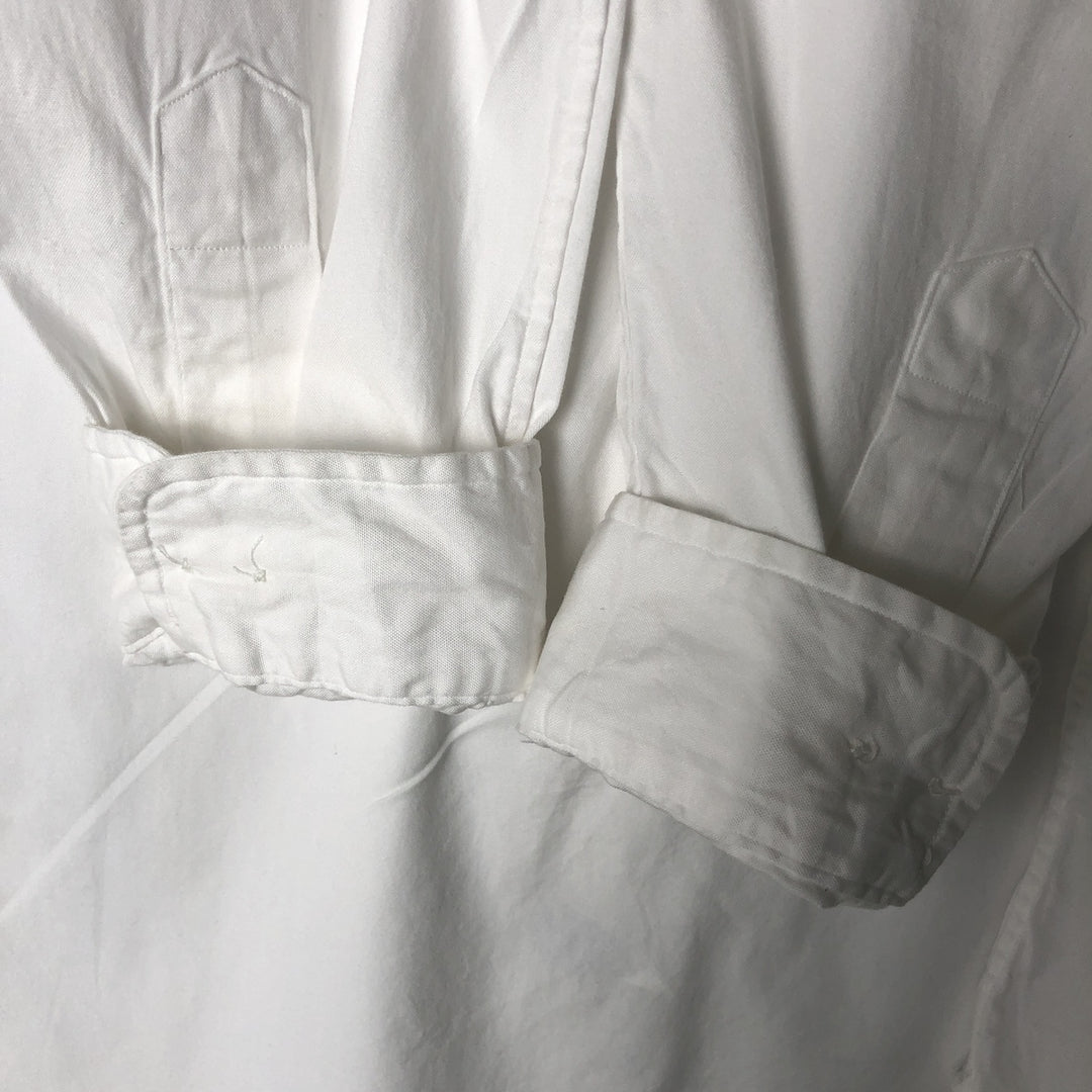Ralph Lauren Classic Fit long sleeve button down shirt, men's size M cotton white type Vintage Second Hand