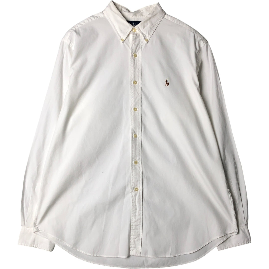 Ralph Lauren Classic Fit Long Sleeve Button Down Shirt Men's XL cotton white type Vintage Second Hand