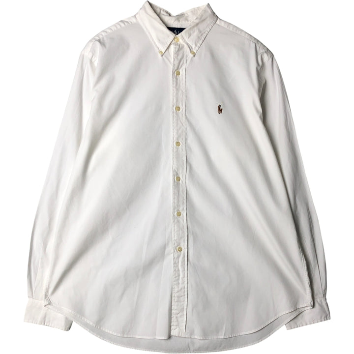 Ralph Lauren Classic Fit Long Sleeve Button Down Shirt Men's XL cotton white type Vintage Second Hand