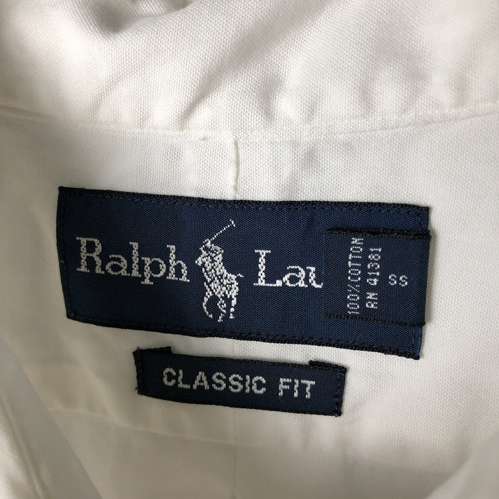 Ralph Lauren Classic Fit Long Sleeve Button Down Shirt Men's XL cotton white type Vintage Second Hand