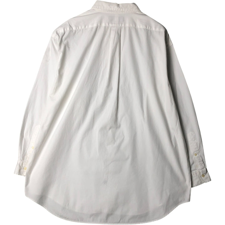 Ralph Lauren YARMOUTH long sleeve button down shirt, men's XXL size cotton white type Vintage Second Hand