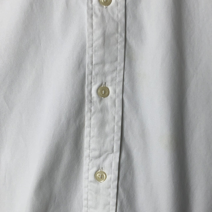 Ralph Lauren YARMOUTH long sleeve button down shirt, men's XXL size cotton white type Vintage Second Hand