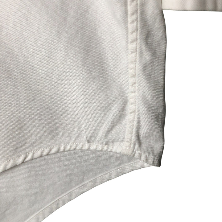 Ralph Lauren YARMOUTH long sleeve button down shirt, men's XXL size cotton white type Vintage Second Hand
