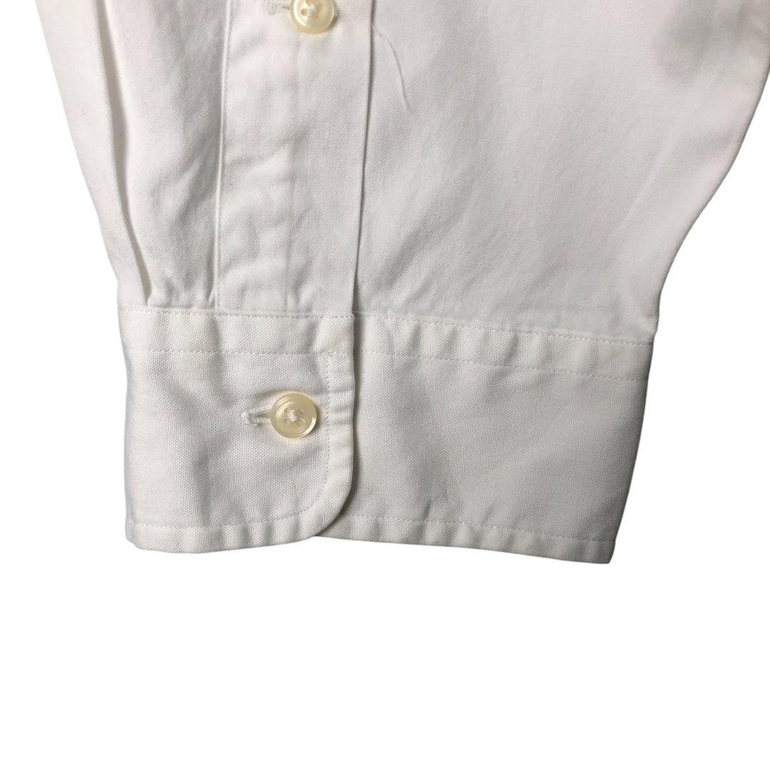 Ralph Lauren YARMOUTH long sleeve button down shirt, men's XXL size cotton white type Vintage Second Hand