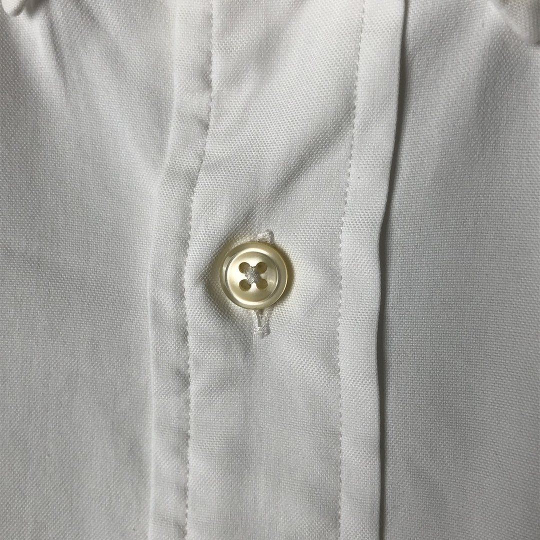 Ralph Lauren YARMOUTH long sleeve button down shirt, men's size L cotton white type Vintage Second Hand
