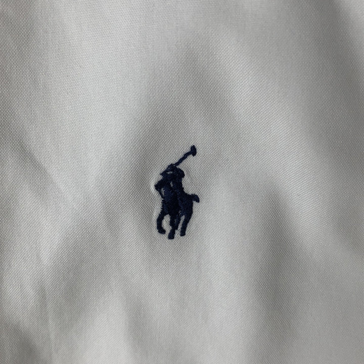 Ralph Lauren YARMOUTH long sleeve button down shirt, men's size L cotton white type Vintage Second Hand