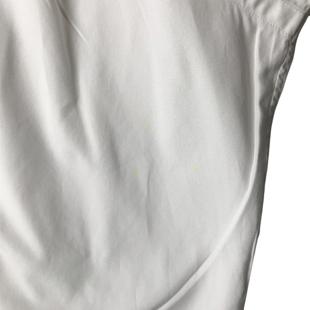 Ralph Lauren YARMOUTH long sleeve button down shirt, men's size L cotton white type Vintage Second Hand