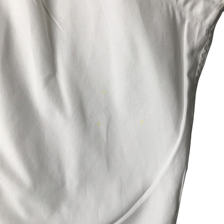 Ralph Lauren YARMOUTH long sleeve button down shirt, men's size L cotton white type Vintage Second Hand