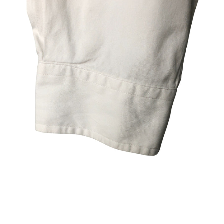 Ralph Lauren YARMOUTH long sleeve button down shirt, men's size L cotton white type Vintage Second Hand