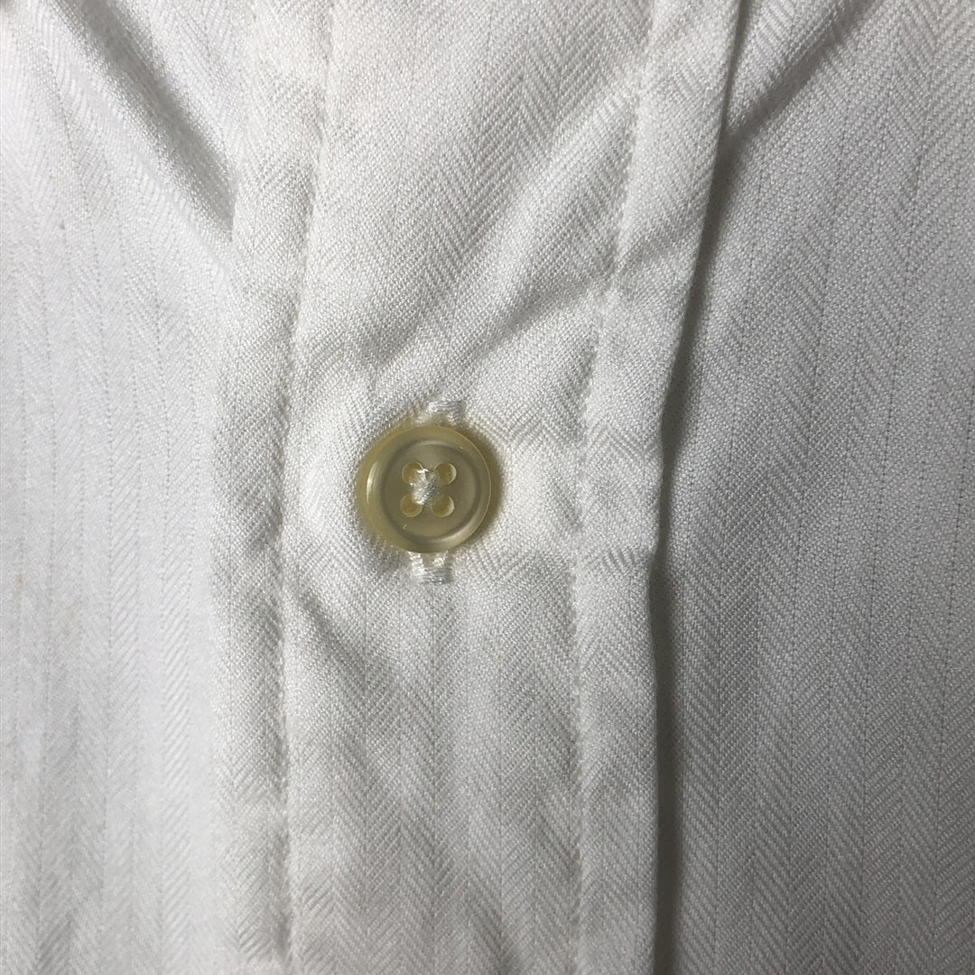 Ralph Lauren YARMOUTH long sleeve button down shirt, men's size M cotton white type Vintage Second Hand