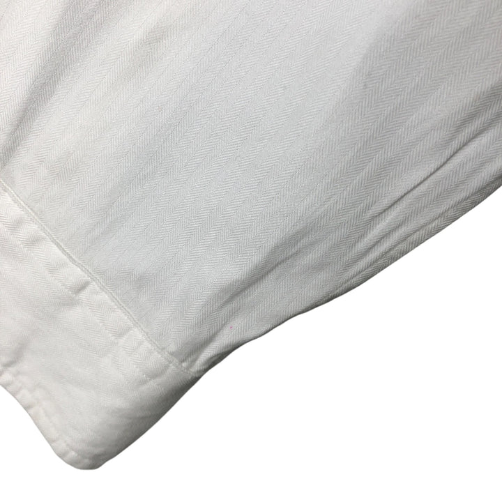 Ralph Lauren YARMOUTH long sleeve button down shirt, men's size M cotton white type Vintage Second Hand