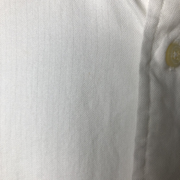 Ralph Lauren YARMOUTH long sleeve button down shirt, men's size M cotton white type Vintage Second Hand