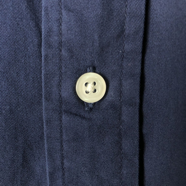 Ralph Lauren BLAKE long sleeve button down shirt, men's XL size cotton navy blue type Vintage Second Hand