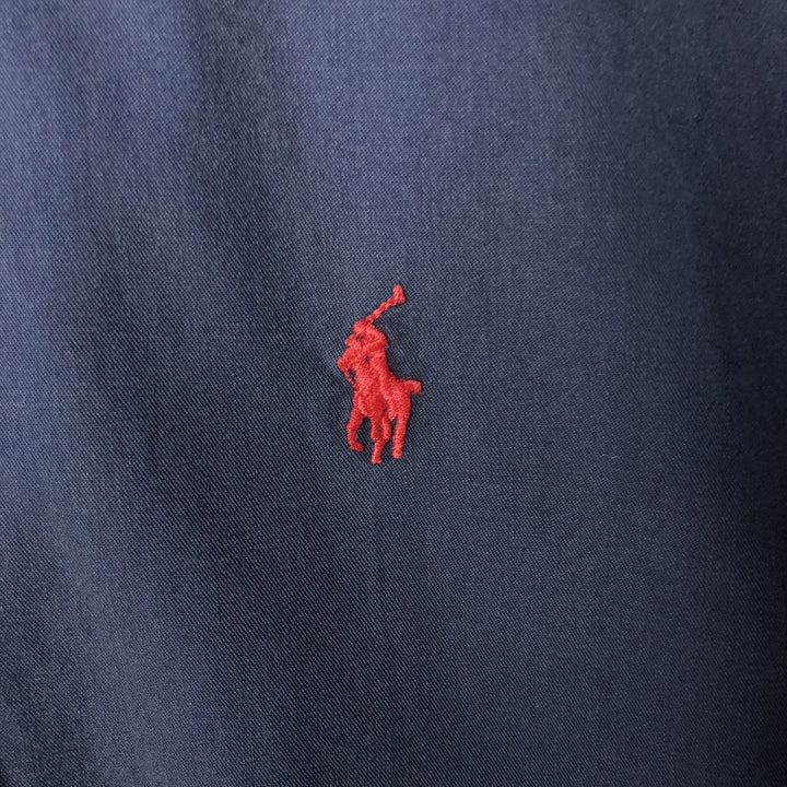 Ralph Lauren BLAKE long sleeve button down shirt, men's size L cotton Navy blue Vintage Second Hand
