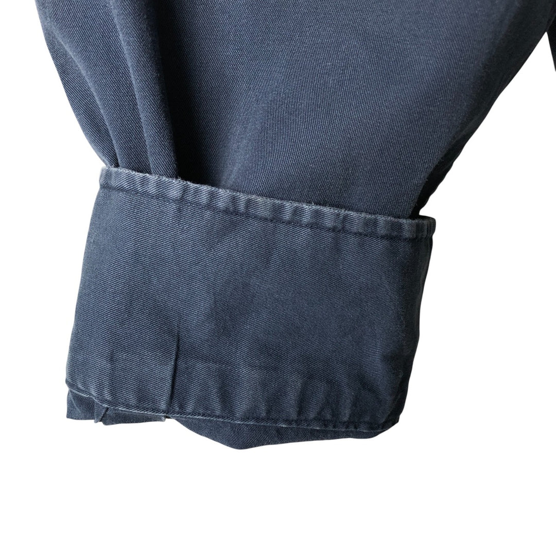 Ralph Lauren BLAKE long sleeve button down shirt, men's size L cotton Navy blue Vintage Second Hand