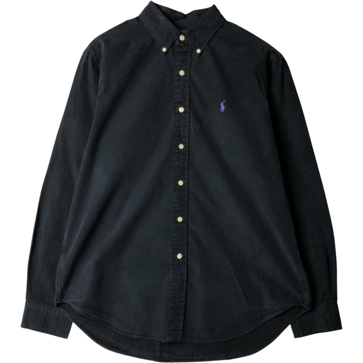Ralph Lauren Classic Fit Long Sleeve Button Down Shirt, Men's Size L cotton black type Vintage Second Hand