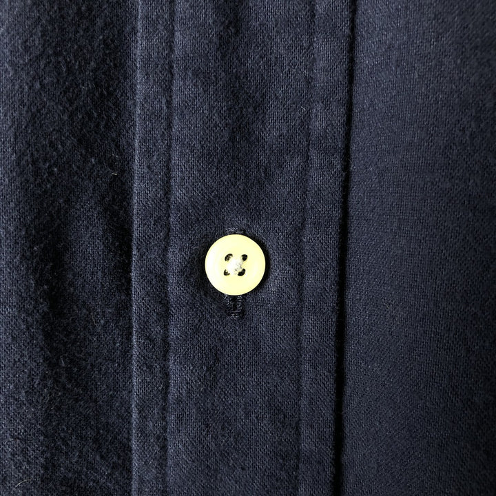 Ralph Lauren long sleeve button down shirt, men's size L cotton navy blue type Vintage Second Hand