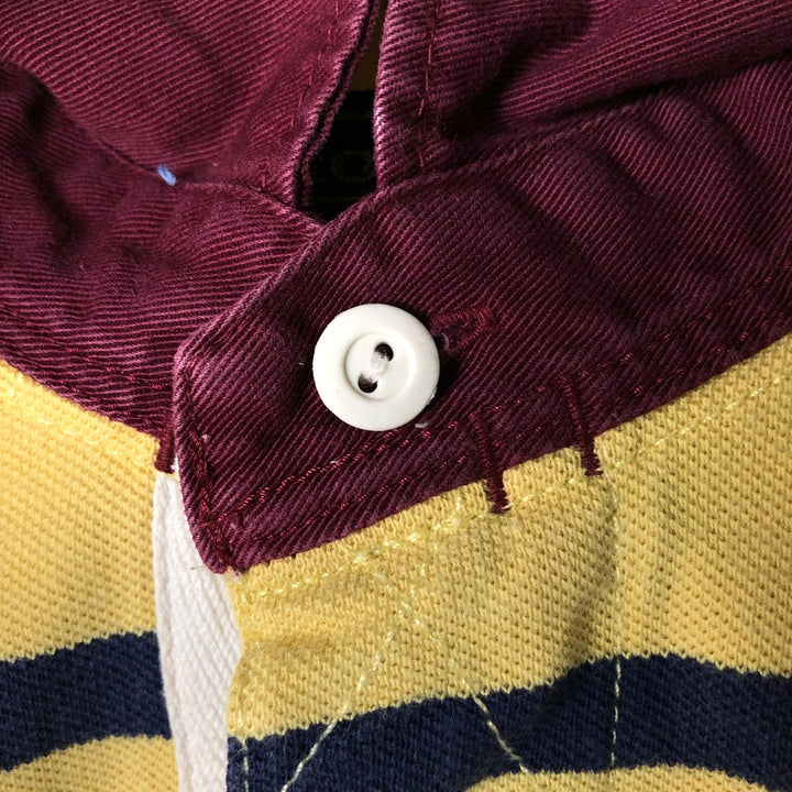Ralph Lauren POLO by Ralph Lauren short-sleeved rugby shirt, men's size M cotton yellow type Vintage Second Hand
