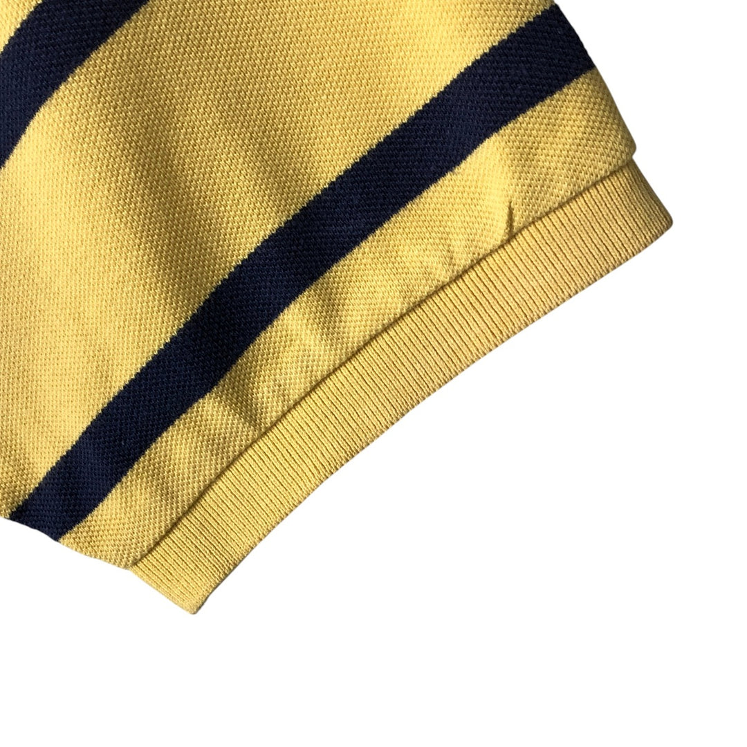 Ralph Lauren POLO by Ralph Lauren short-sleeved rugby shirt, men's size M cotton yellow type Vintage Second Hand